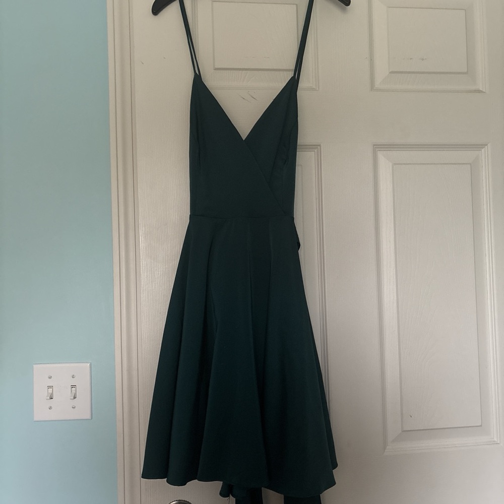 Lulu's Deep Teal Mini Dress